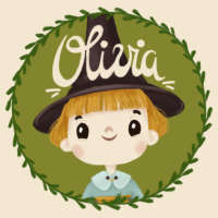 Olivia. The Witch's Magic Shop logo