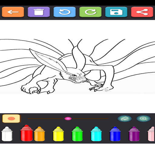 Coloring Ninja Konoha screenshot 2