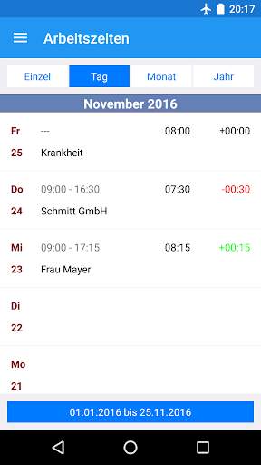 Eomagis Zeiterfassung screenshot 3