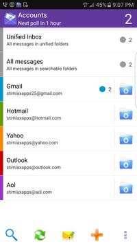 Sync Yahoo Email - Android App screenshot 1