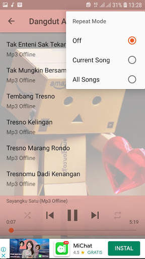 Cintaku Satu - Lagu Dangdut Arya Satria Offline screenshot 7