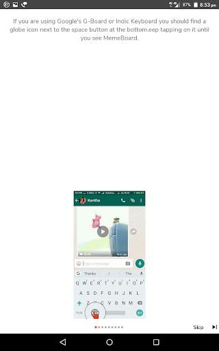 Meme Keyboard:GIF's,Memes for WhatsApp, Messenger. screenshot 15