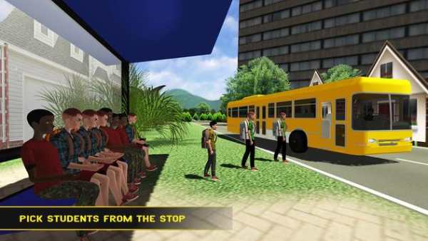 Bus Sekolah Mengemudi yanMungkin Sim 3d:Sopir Kota screenshot 5