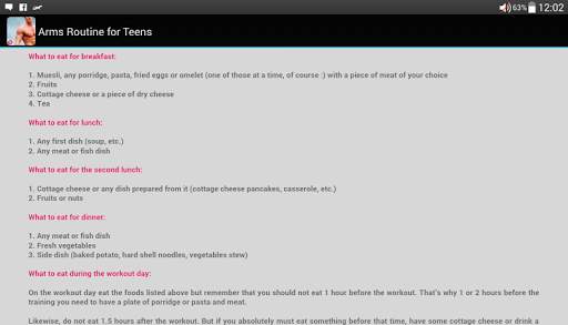 Arms Routine for Teens screenshot 13