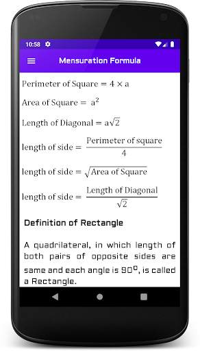 Mensuration Formula App screenshot 4