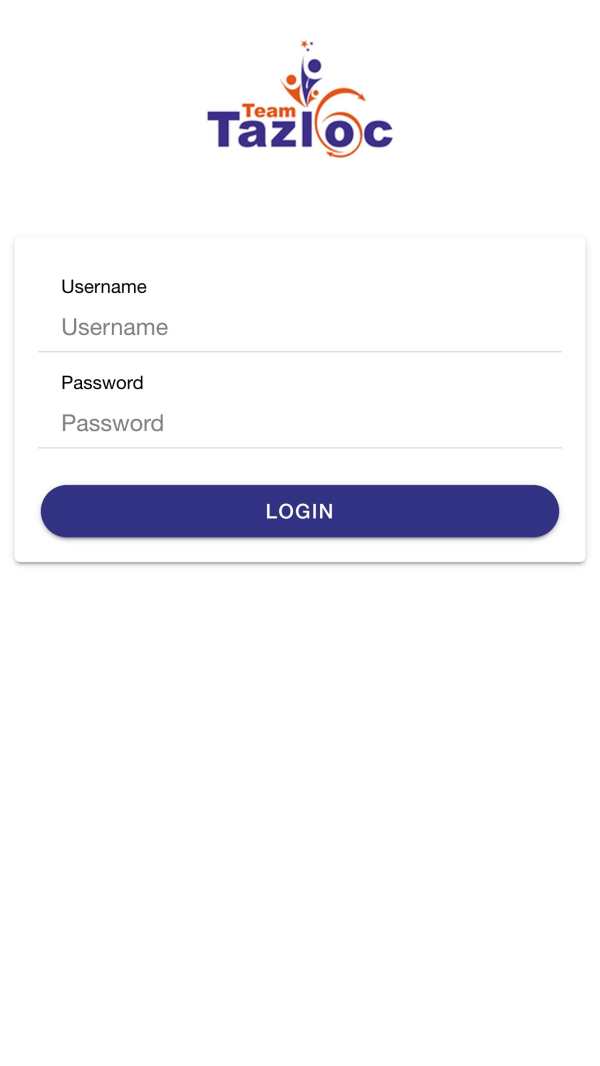 Tazloc Activity App screenshot 1