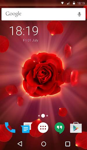 Magic Rose Animated Keyboard   Live Wallpaper screenshot 6
