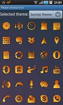 Sunrise GO Launcher Ex Theme 4 تصوير الشاشة