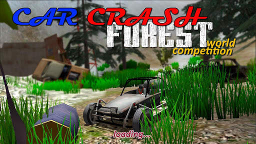 Car Crash Forest racing game screenshot 1