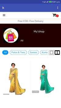 Online shopping app screenshot 2