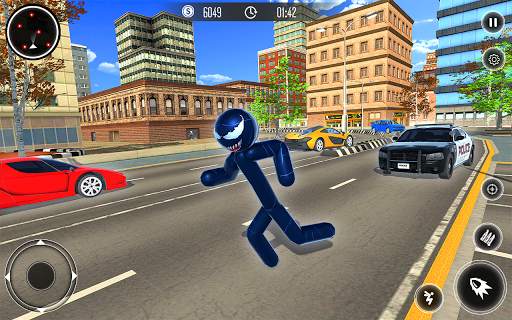 Spider Stickman Rope Hero - Black Hero Vice Town screenshot 10