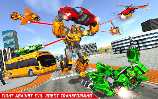 Bus Robot Transforming Game - Gorilla Robot Game screenshot 1