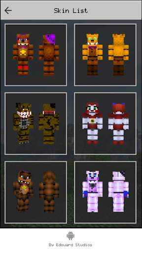Skin FNAF for Minecraft PE screenshot 4