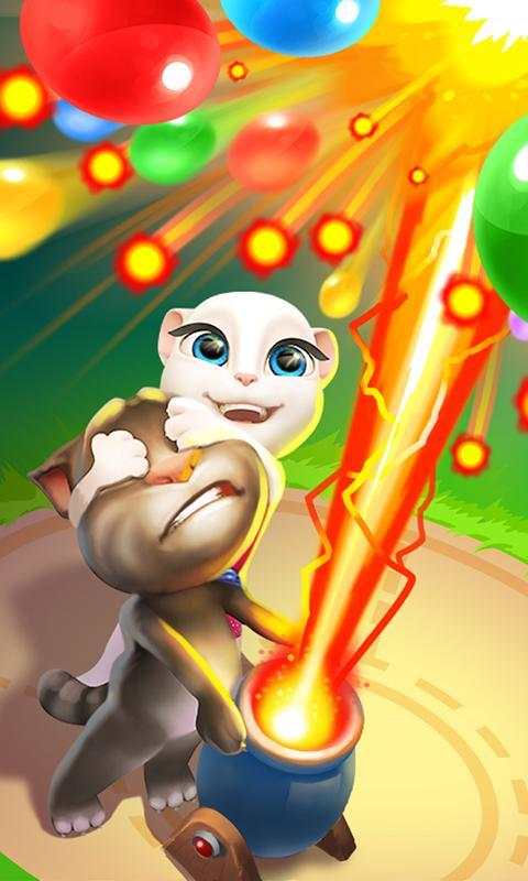 Talking Tom Bubble Shooter screenshot 2
