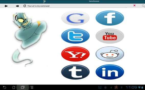 Genie Browser screenshot 1
