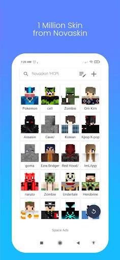 Nova Skin for Minecraft PE screenshot 1