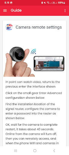 A9 Wifi Mini Camera Guide screenshot 8