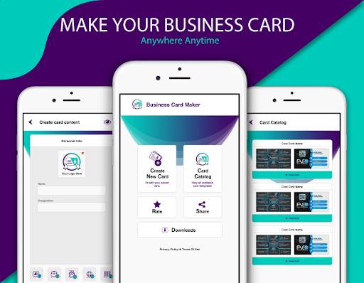 Business Card Maker Visiting screenshot 2