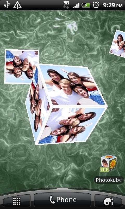 Photo Cube Lite Live Wallpaper screenshot 1