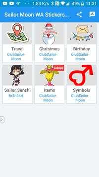 Sailor Moon WA Stickers screenshot 2