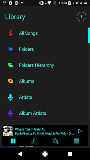 Poweramp v3 skin rainbow screenshot 2