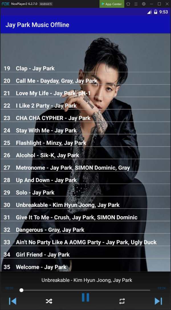 Jay Park Music Offline screenshot 2