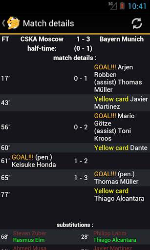 LiveScore Football screenshot 3