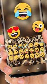 Leopard Pattern Keyboard Vintage Gold screenshot 2