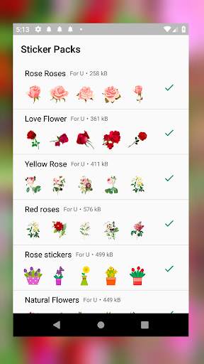 Flowers Sticker for WhatsApp WAStickerApps 🌹🌺💝 screenshot 3