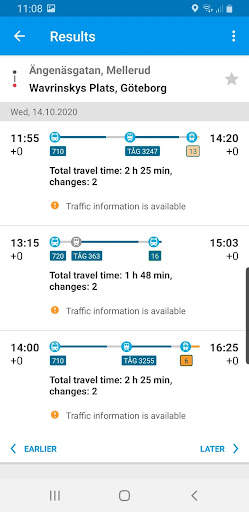 Travel planner screenshot 2