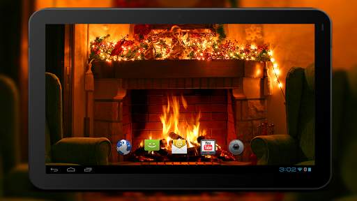 4K Xmas Fireplace Video Live Wallpaper screenshot 6