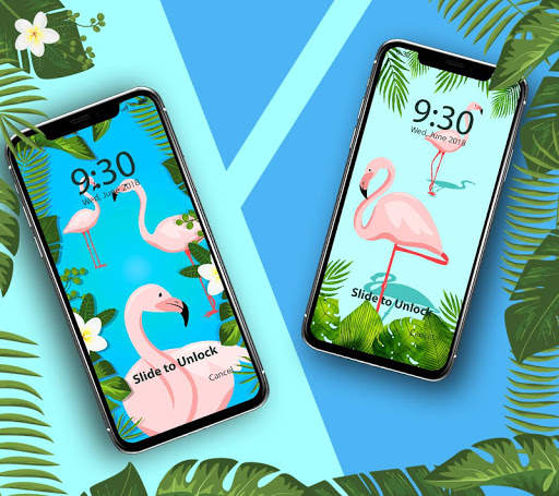 Charming Flamingo — APUS Live Wallpaper screenshot 1