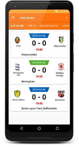 LiveScore : Soccer 2021 screenshot 1