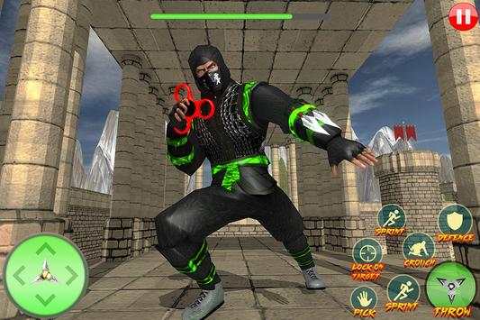Ninja Assassin Fidget Spinner Shadow ninja Fighter screenshot 12