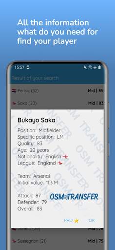OSM Transfer: Scout list screenshot 3