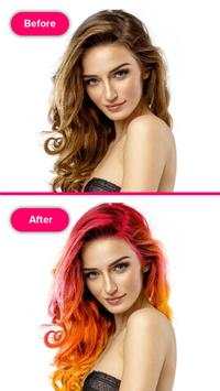 Hair Color Camera Editor screenshot 1
