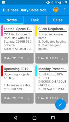 Business Diary Sales Notes Register & Day Planner screenshot 3