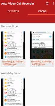 Video Call Recorder 2019 screenshot 1