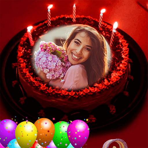 Pic on Birthday Cake with Name and Photo Maker 5.7