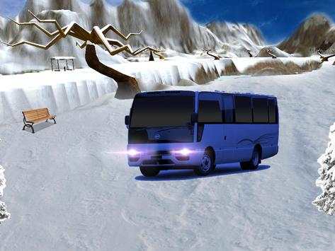Offroad Snow Hill Bus Drive 3D screenshot 2