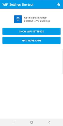 WiFi Settings Shortcut screenshot 1