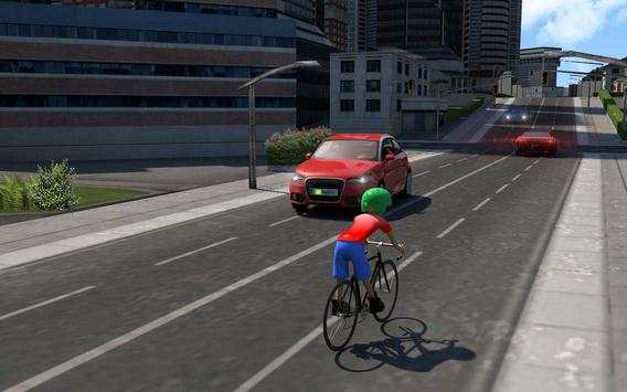 Bicycle Traffic Racing Fever - City Stunt Rider 3D screenshot 1