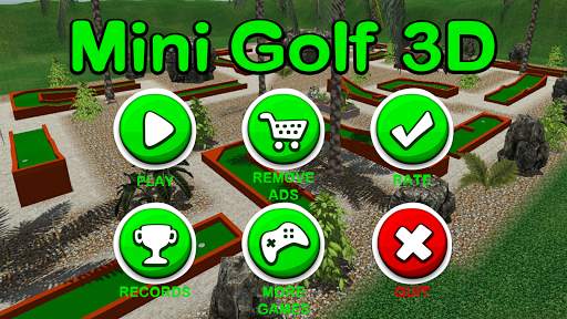 Mini Golf 3D स्क्रीनशॉट 1