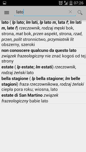 Słownik włoski OFFLINE screenshot 3