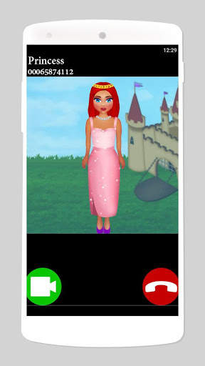 fake call video princess game screenshot 3