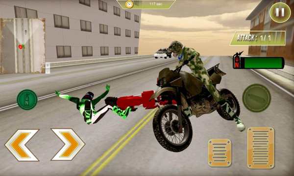 Soldier on Bikes Driving sim screenshot 1