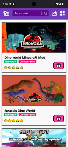 Dinosaur Craft Mods Minecraft screenshot 6