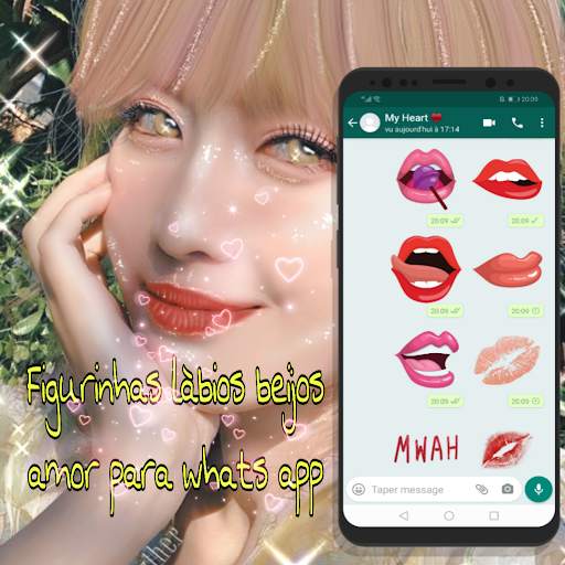 figurinhas Làbios beijos amor para WhatsApp👄😍 screenshot 2