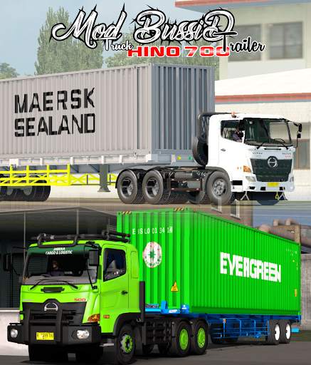 Mod Bussid Truck 700 Trailer screenshot 1