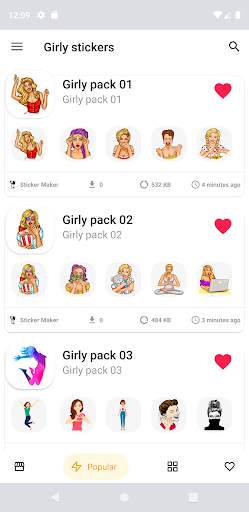 Girl Stickers for Whatsapp screenshot 5